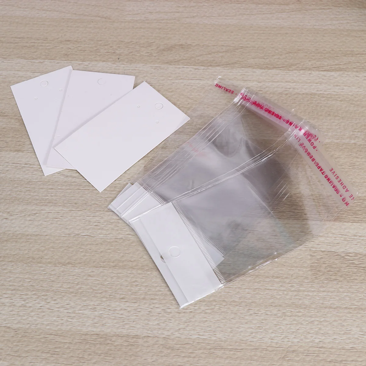 

400pcs Earring Cards Self Adhesive Bags Kraft Paper Tags Hoops Holder Tabs Display Storage Solution Jewelry Packaging