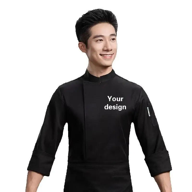 men's-catering-long-sleeve-breathable-premium-chef-uniform-work-uniform-embroidery-print-logo-restaurant-jacket-kitchen-clothes