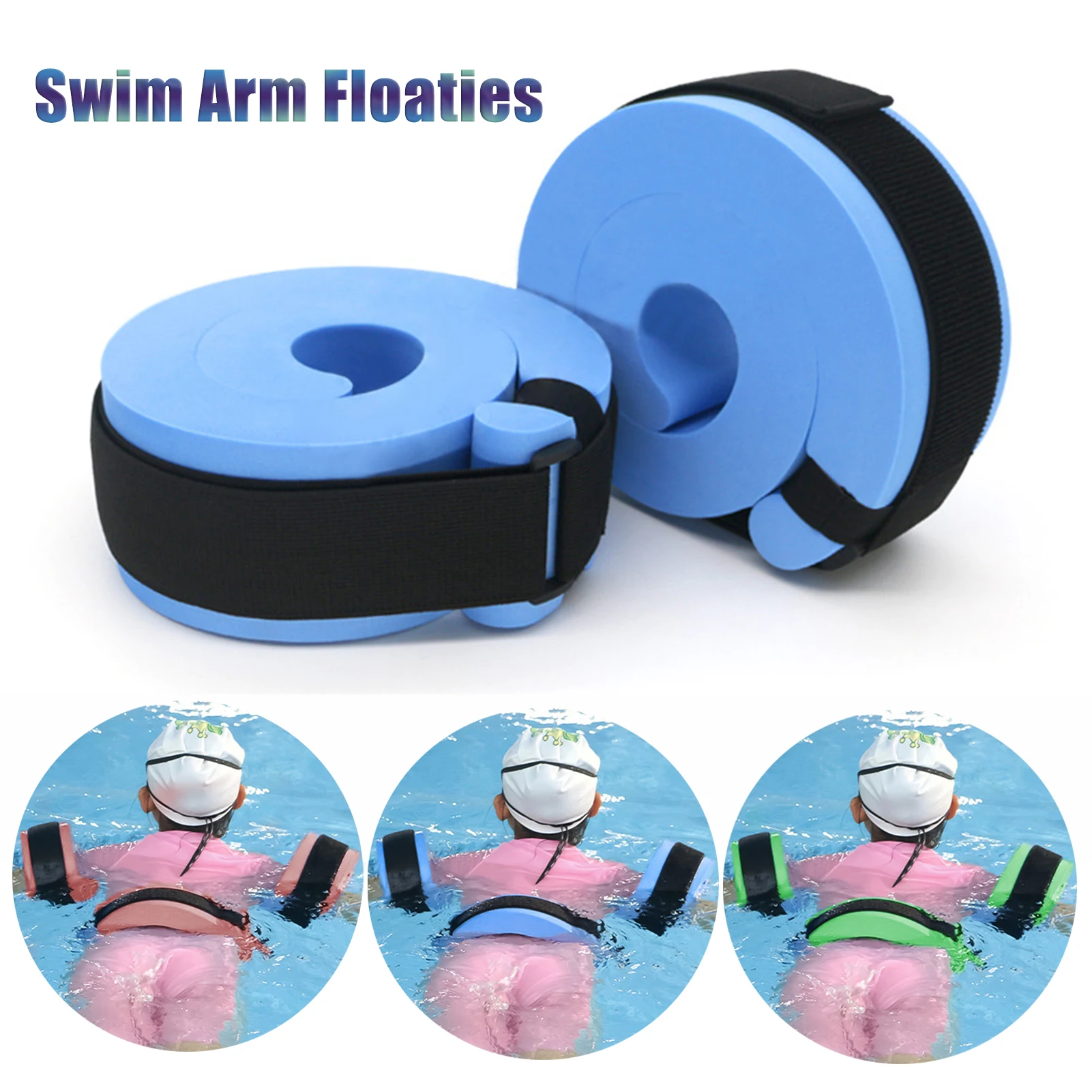 

Kids Swim Ring Swimming Arm Rings Portable EVA Floating Circle Sleeves Pool Buoy Swimming Armbands Water Swim Equipment