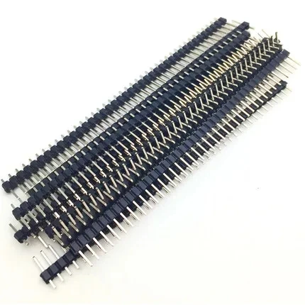 10Pcs 2.54mm 40 Pin 1x40 Single Row Male And Female 2.54 Breakable Pin Header PCB JST Connector Strip For Arduino DIY Kit