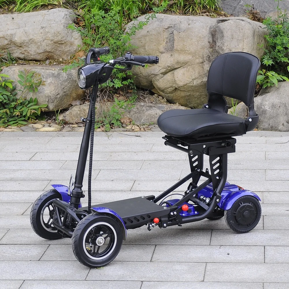 High Power Dual Motor  500W Power Folding Mobility Scooters Electric 4 Wheel  for Handicapped