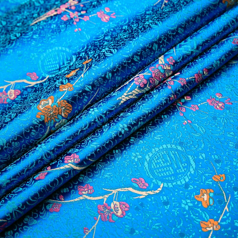 Fabric for dress brocade jacquard fabrics material for cheongsam and kimono DIY sewing