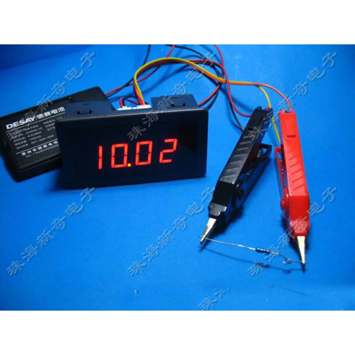Imagem -06 - Multímetro Digital com Display Led Miliohm Medidor Baixa Resistência Tester Ohmímetro Mais Kelvin Clipe de Teste Ohm 20 Ohm 200 Ohm
