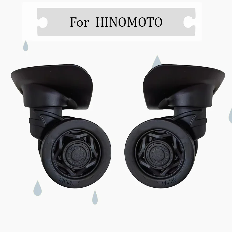 

Колеса для чемоданов HINOMOTO: ультратихие, для модернизации, подходят для чемоданов 20-28 дюймов, многонаправленные, аксессуары для багажа