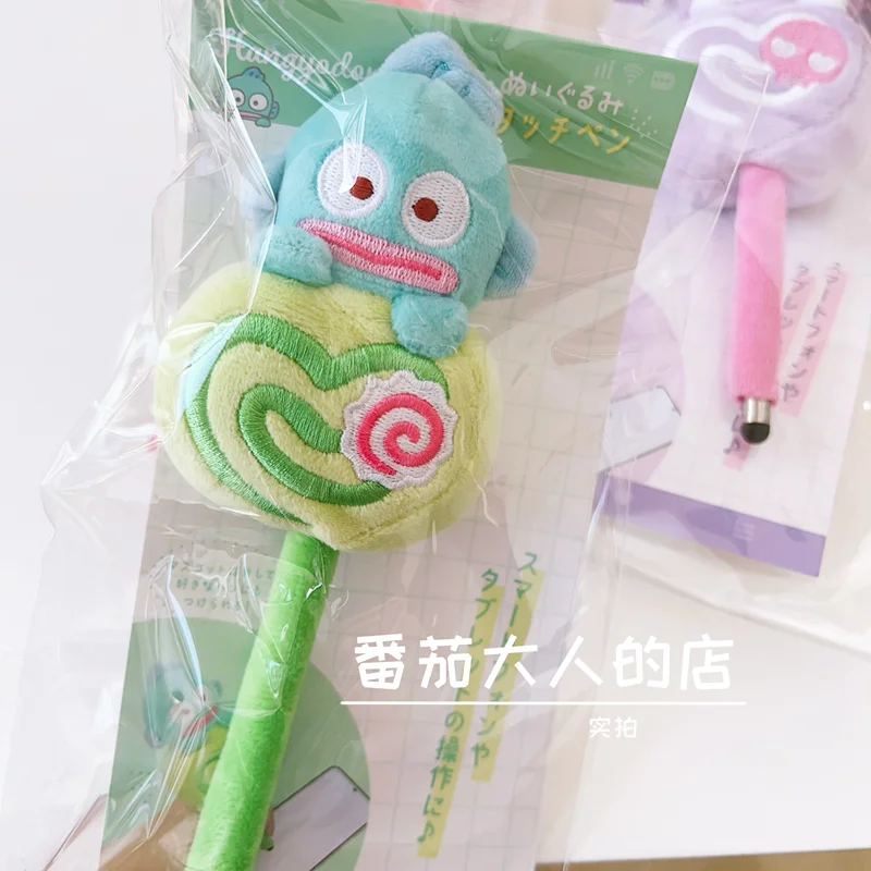 Originale Giappone Sanrio Schermo Elettronico Stilo Telefono Tablet Penna Kitty Kuromi Hangyodon Kawaii Anime Peluche per Ragazze Studenti