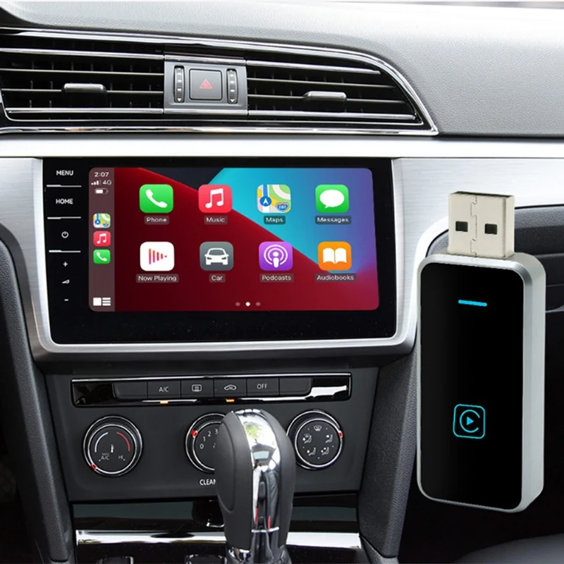 Daily Auto Direct Plug-In Wired To Wireless Carplay Android Auto Box Car Two-In-One MINI Carplay Box Plug And Play