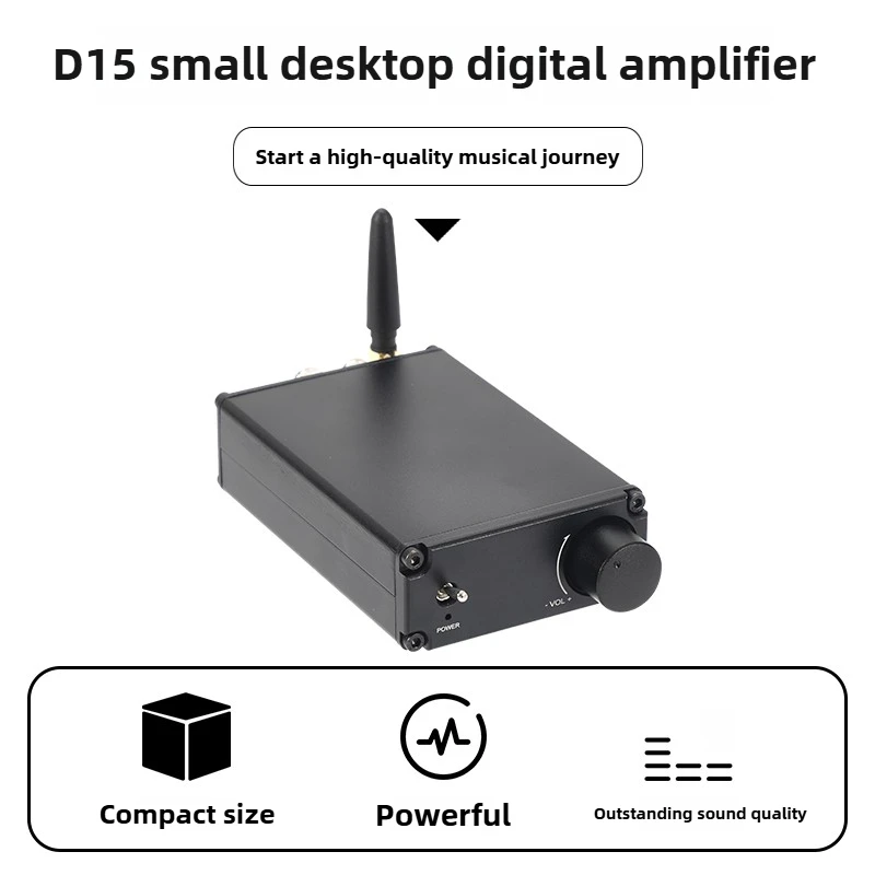 D15 Infineon MA12070P Bluetooth 5.0 Low Distortion Fever Digital Stereo Power Amplifier Ultra TPA3116 Home Power Amplifier