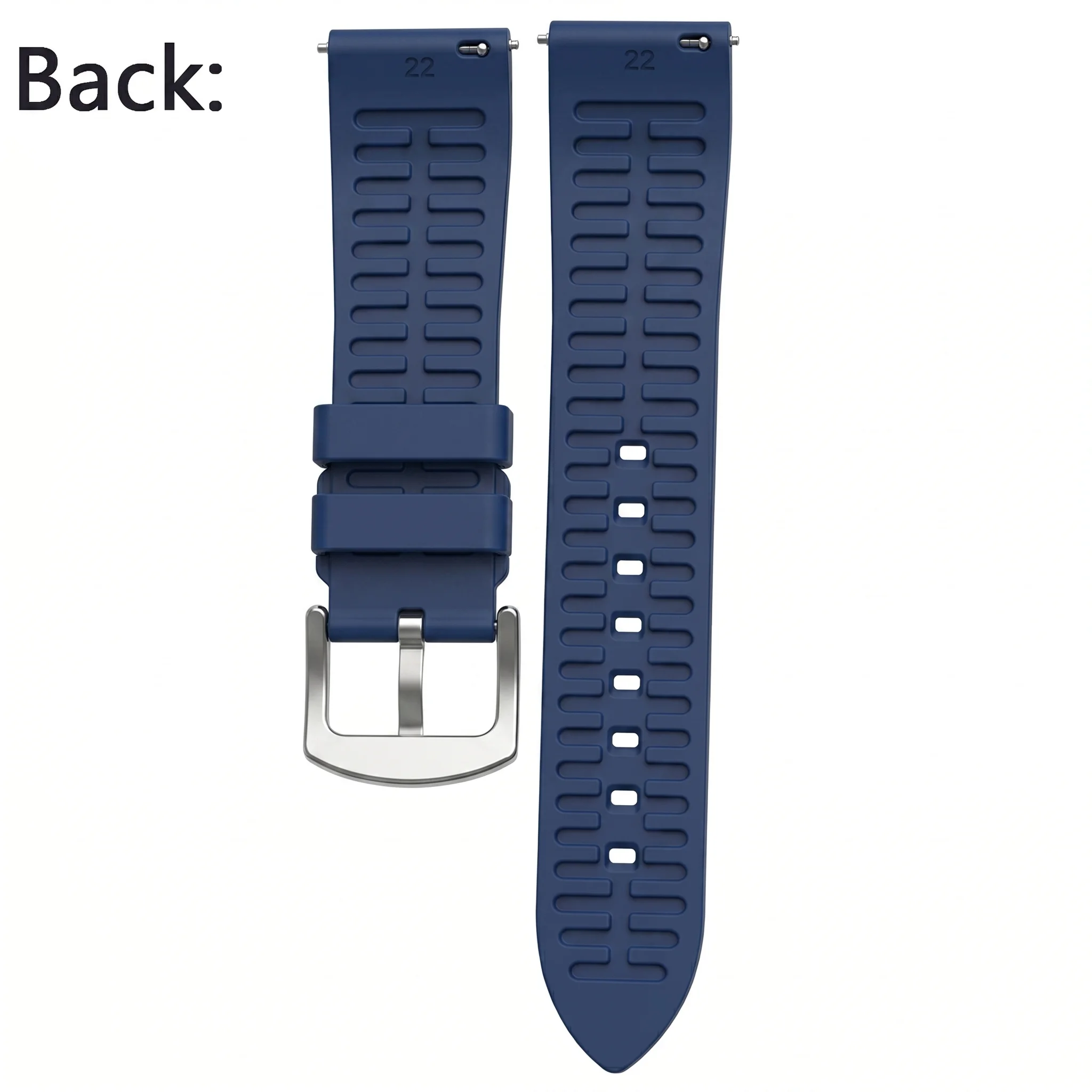 Universal Waterproof Silicone Sports Watch Band Durable Rubber Strap 20mm 22mm 24mm Replacement Soft Watchband