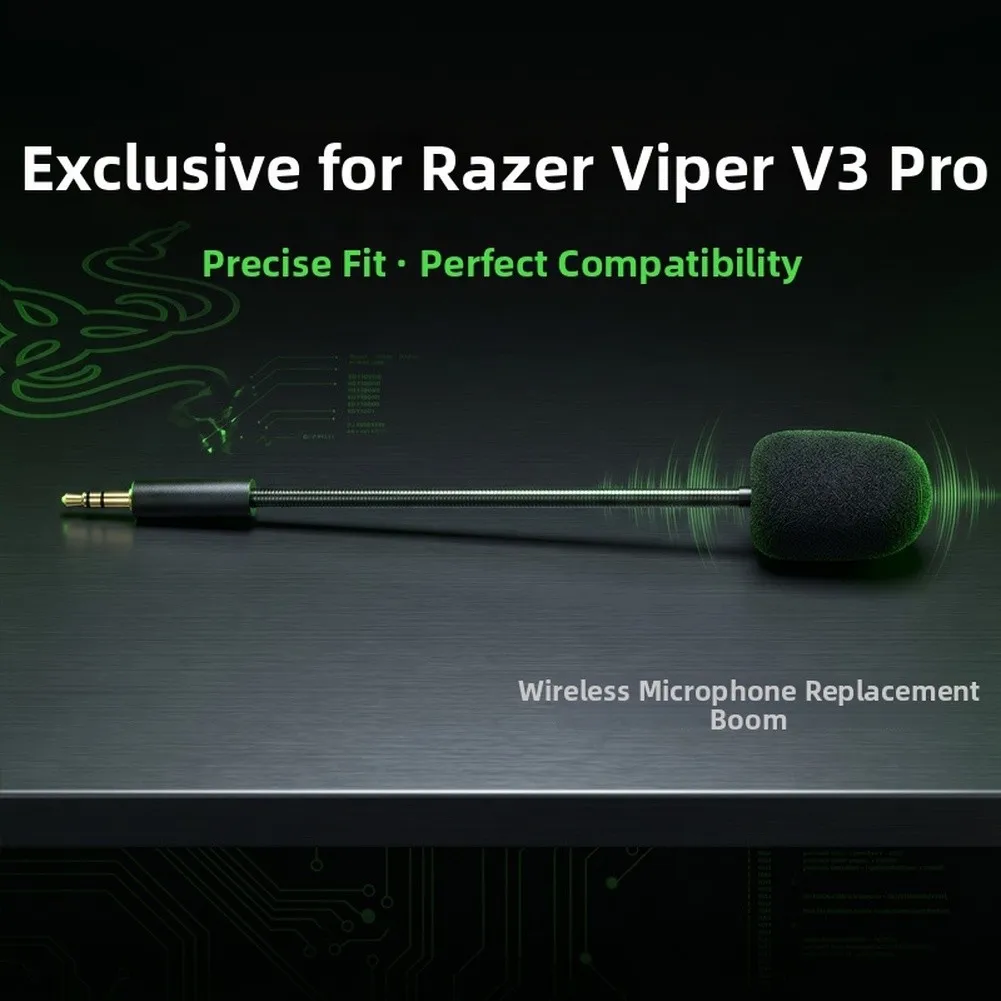 Detachable Boom Microphone For Razer V3 Pro: Clear Sound & Comfort Wireless Gaming Headset Mic Microphone Accessories