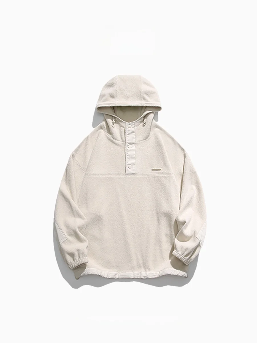 

Visvim Peerl T Fce Lined Hoodie Men's Thiened Cotton Polyester Blend Casual Sweatirt Autumn Winter Faion