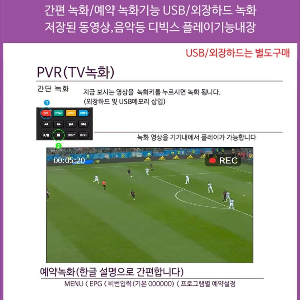DLUXURY كوريا ATSC صندوق محول التلفزيون الرقمي الصغير HD FTA ATSC موالف USB الوسائط المتعددة PVR تسجيل EPG مخفي خلف التلفزيون فك التشفير #3