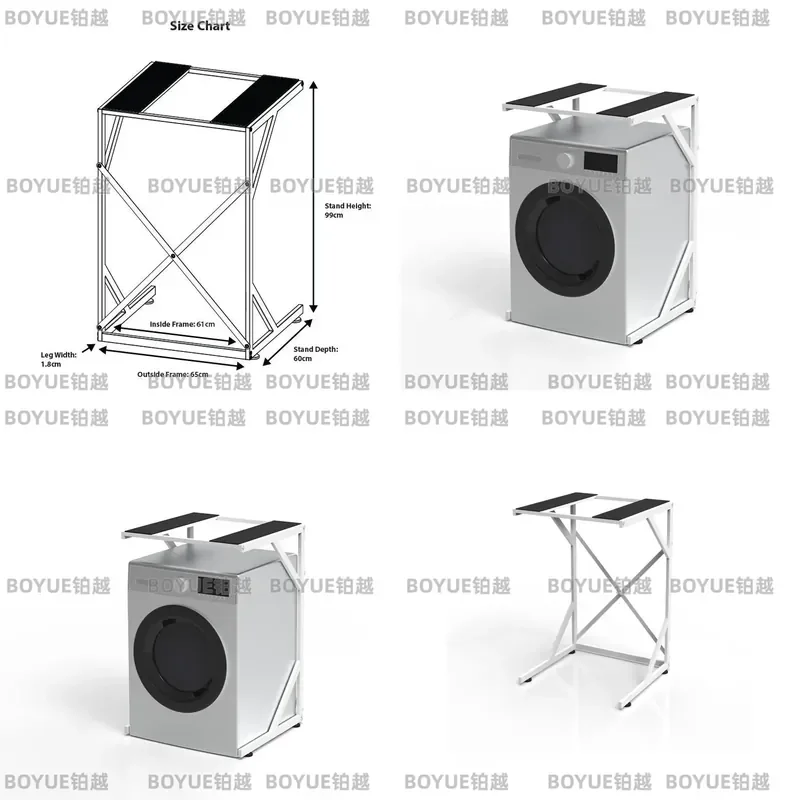 for STEDY Fixed Height Simple Modern Dryer Table Desktop Household Washing Machine Rack Stand