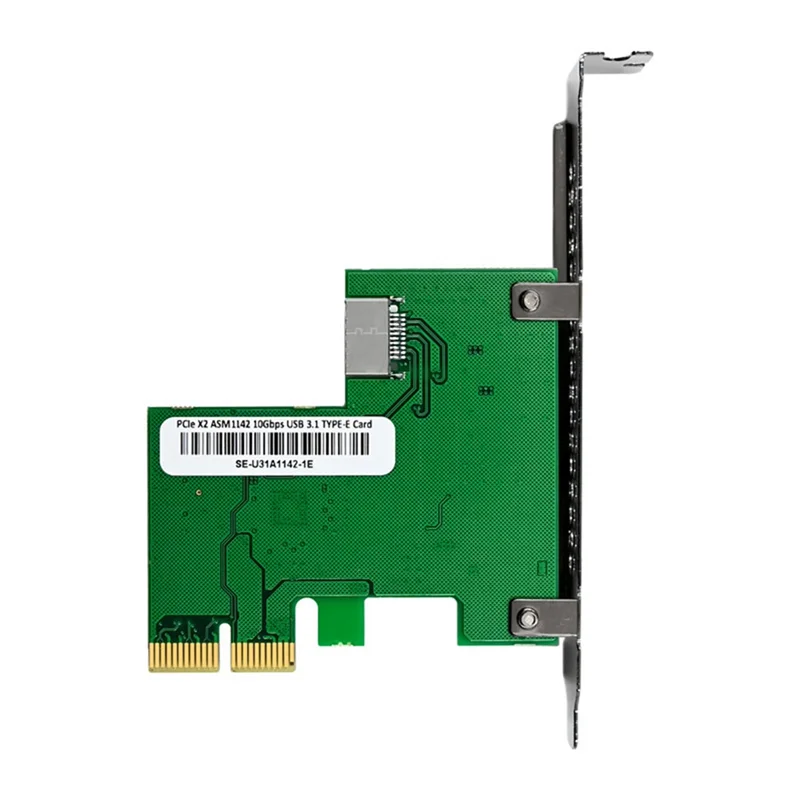 

USB 3.1 Gen-II 10Gbps PCI Express 3.0 X2 ASM1142 USB3.1 TYPE E Converged Ethernet Network Card For Win7/8/10