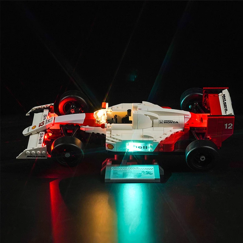 Kit d'éclairage LED bricolage pour véhicule technique LEGO 10330, voiture de formule F1, MP4, 4, lumière LED uniquement, modèle sans blocs