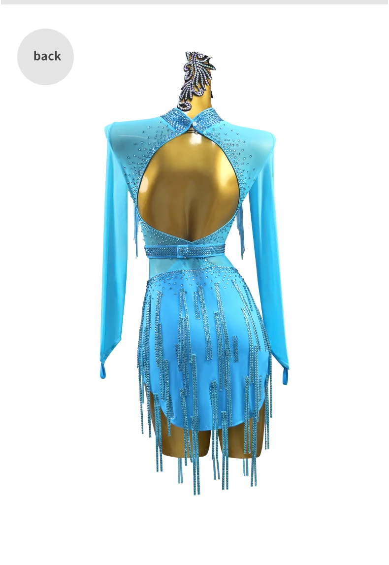 2026 Neuer Lateinamerikanischer Tanzrock, Sexy Damen-Tanzanzug, Partykleid für Mädchen, Trainingskleidung, Samba-Sportkostüme, Bühnenoutfit für Frauen – Detail 10