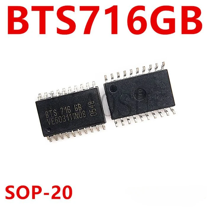 

Free Shipping! 10pcs/lot BTS716GB BTS 716 GB BTS716 6B Smart High-Side Power Switch Four Chanmels SOP-20