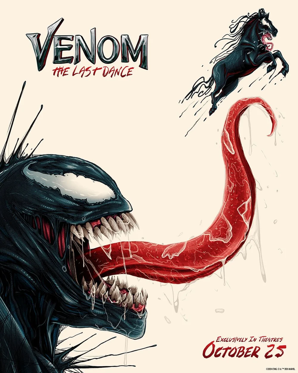 Venom: cartel artístico en lienzo de la película The Last Dance para decoración de sala de estar, decoración de pared del hogar, imagen decorativa