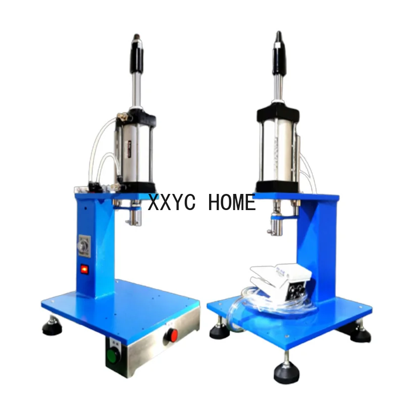 220VAC 200KG Vertical Pneumatic Punch Press Hole Punching Machine Foot Pedal Manual For Bending Riveting Extrusion Forming