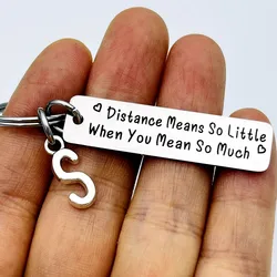 Couple Gift Long Distance Relationship Keychain Best Friend Gift Couple Matching Gift for Boyfriend Girlfriend Friendship Gift