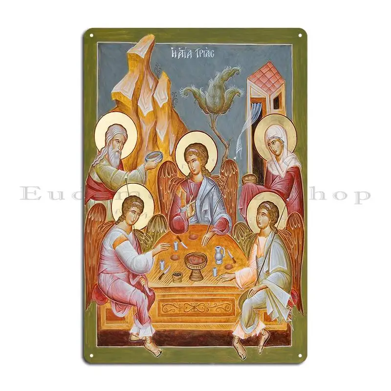 The Holy Trinity Metal Sign Wall Mural Personalized Home Design Cinema Tin Sign Poster