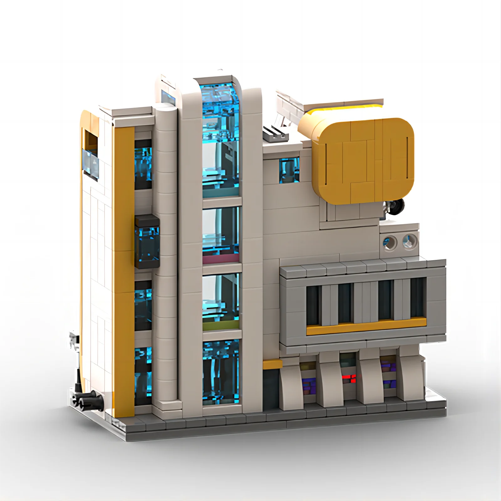 MOC Museum of Modern Art Modular Building Blocks Urban Creative Street View Model DIY Assembled Building Blocks Children's Toy G