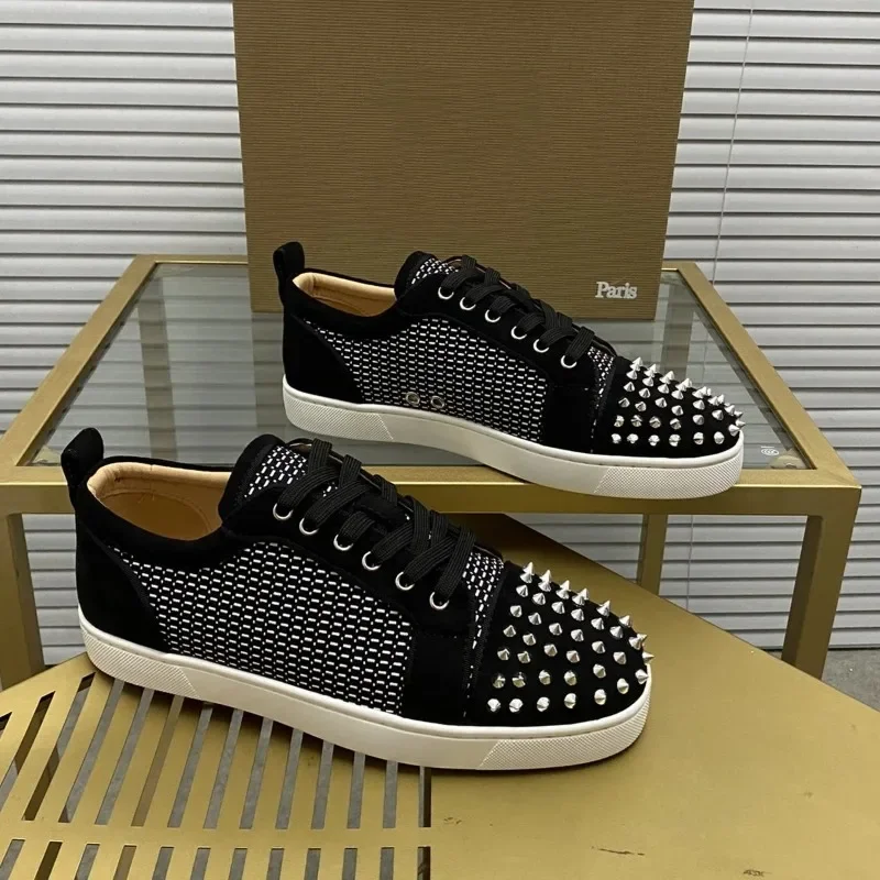 Men's Luxury Brand Shoes Designer Casual Shoes Party Red Bottom Shoes for Men Sneakers Nightclub Women's Shoe