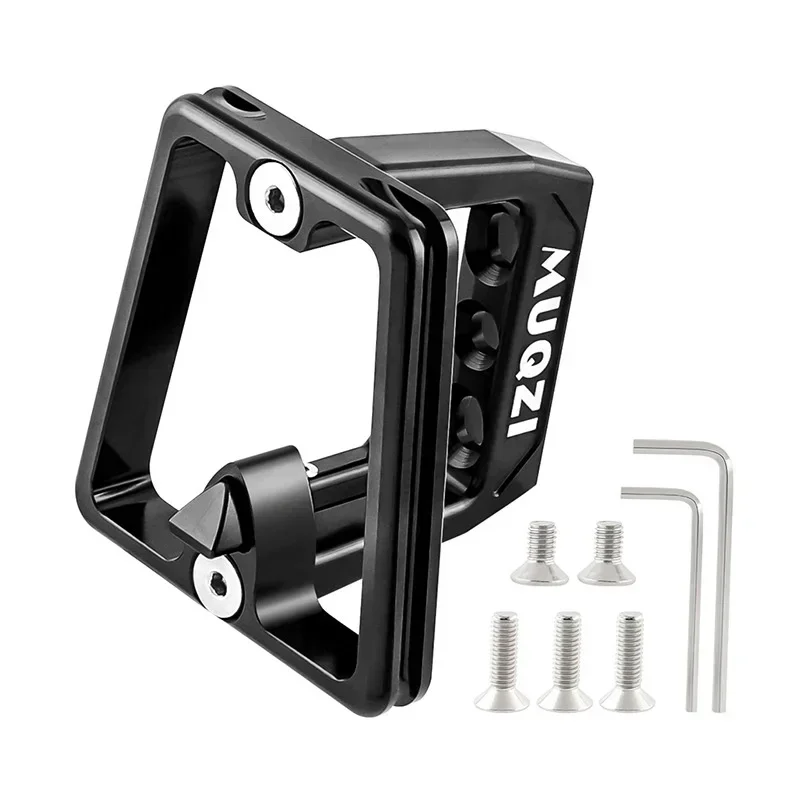 New Aluminum Alloy Bike Front Carrier Block for Folding Bicycle Racks 3 Hole Front Carrier Bag Mount Holder Adapter Bracket Set image 2