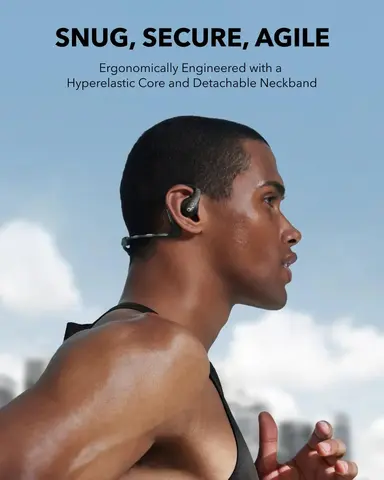 नया ओरिजिनल एंकर साउंडकोर एयरोफिट प्रो ओपन-ईयर हेडफ़ोन 16.2 मिमी वायरलेस ब्लूटूथ स्पोर्ट ईयरफ़ोन LADC अल्ट्रा कम्फर्ट माइक के साथ 8 best sales एंकर ट्व्स - №4