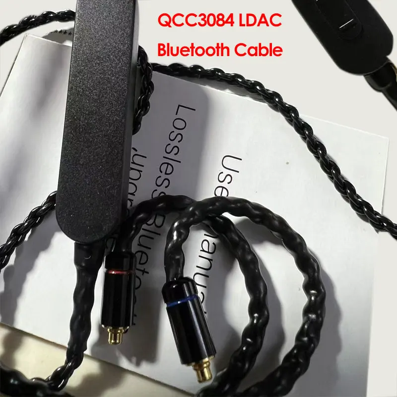 QCC3084 Cavo adattatore MMCX wireless Bluetooth a 4 fili LDAC con controller microfono per SE215 SE315 SE535 SE846 per Sennheiser IE300