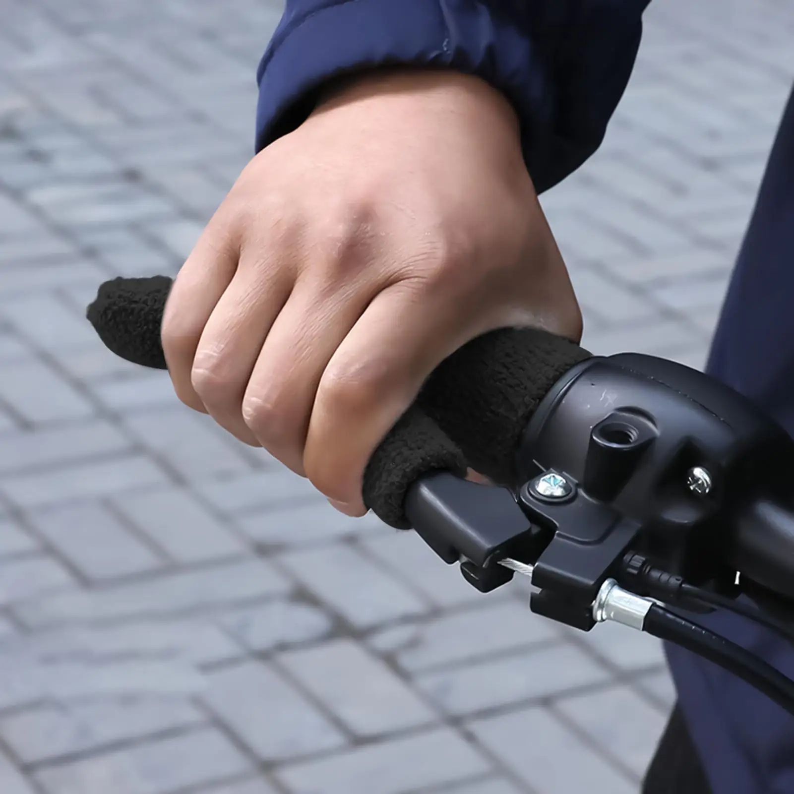 Motorcycle Hand Grips Covers Universal Motorcycle Electric Vehicle Handle Cover Handlebar Cover Coldproof Warm Padded
