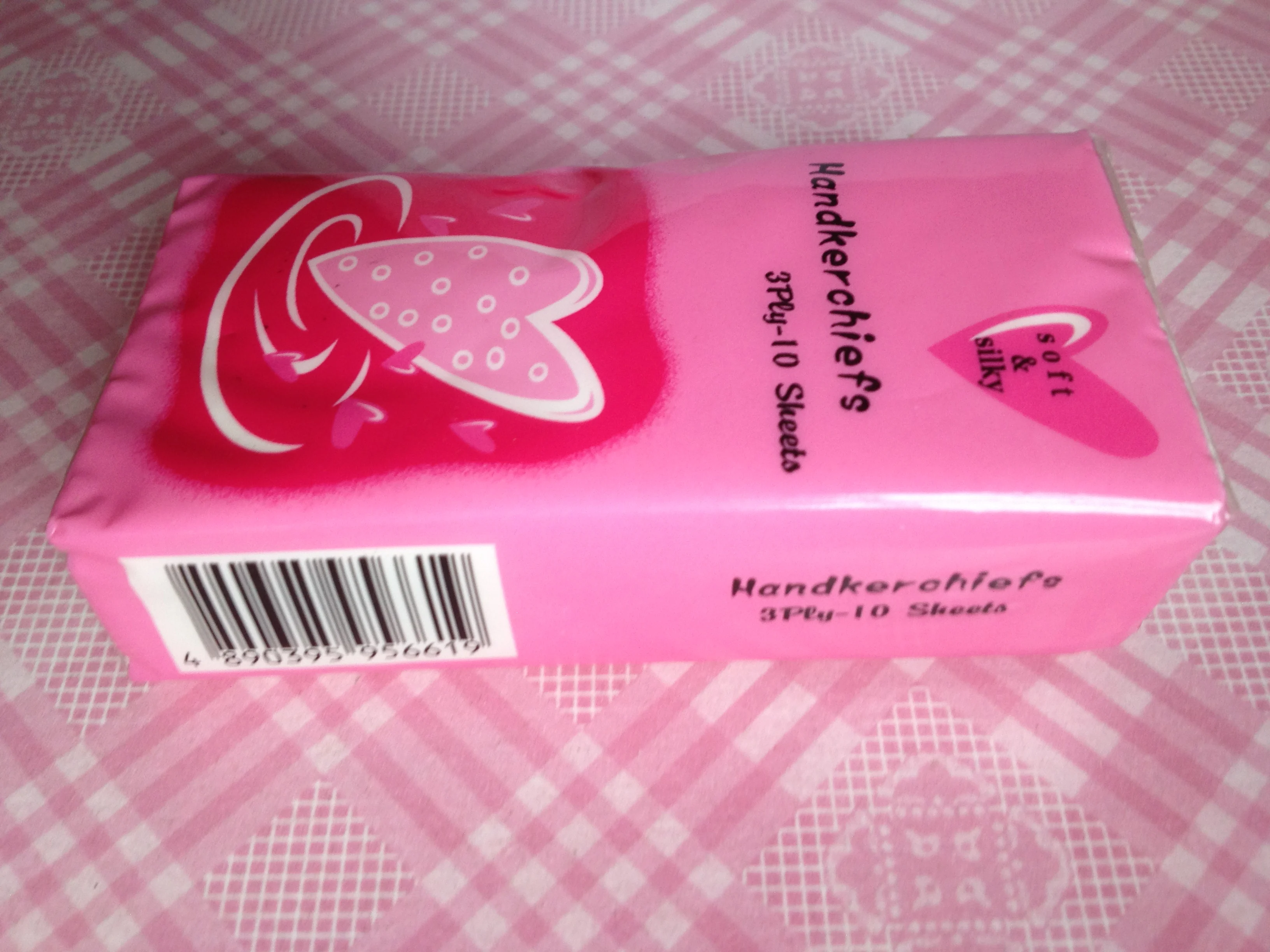 Virgin Wood Pulp 17gsm Portable Handkerchief Paper 3 Layers 10 Pcs Pocket Facial Tissue Paper