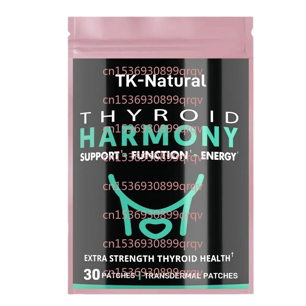 

30 Patches Thyroid Support Transdermal Patches with Iodine - Balance Hormones for Energy, Metabolism, Focus, Stress, Mood