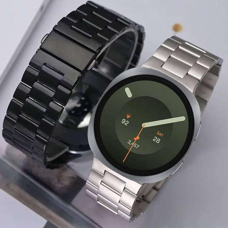 Edelstahlarmband für Samsung Galaxy Watch 9 Metall-Business-Armband für Galaxy Watch 9 8 44mm 40mm/8 Classic 46mm Herrenarmband