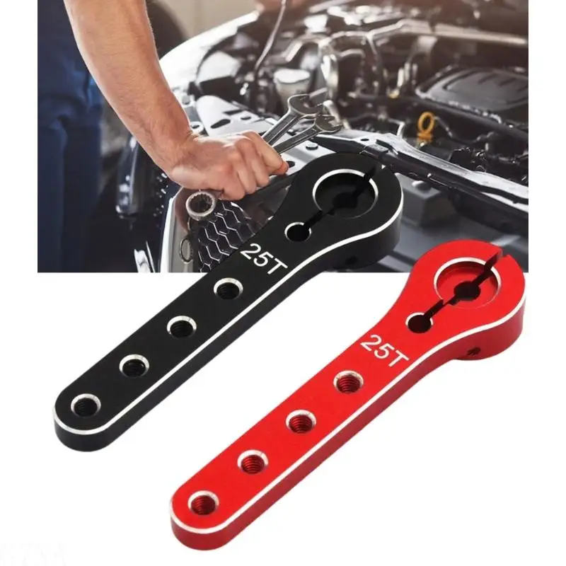 

2pcs Metal Servo Arm Extension 25T Strong & Easy to Install Metal Servo Horns Upgrades for Airplanes & 1/10 Car