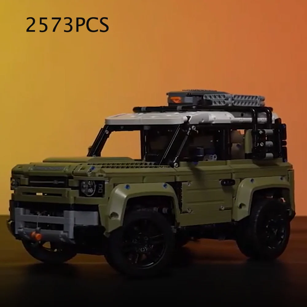 Technical Land SUV Rover Defender Car 93018 Building Blocks Bricks Toys For Children Gifts With Original Colored Box