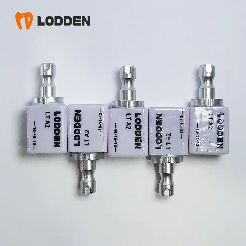 LODDEN 5pcs Lithium Disilicate C14 Glass Ceramic Blocks LT/HT Dental Lab Crown Material for CAD CAM Sirona Cerec Milling Syste