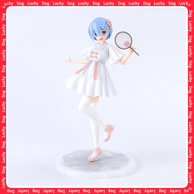 

Anime Character Re: Zero - Starting Life In Another World Figurine, Chinese Style Hanfu Rem Figurine Model Desktop Ornament