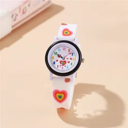 Hot Sale Love patterned children's watch For 3-15years old Student Girls Boys Waristwatch