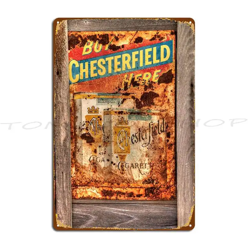 Make Mine Chesterfield Metal Sign Cinema Funny Personalized Funny Iron Tin Sign Poster