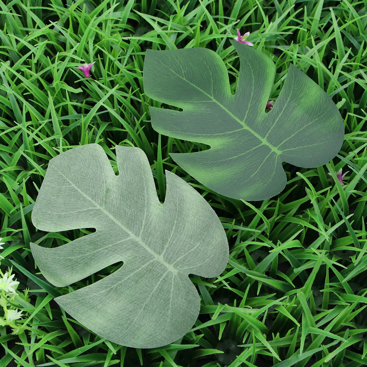 

12Pcs Artificial Turtle Leaves Realistic Fake Plants Home Decoration Indoor Green Plant Accessories Artificial Plants