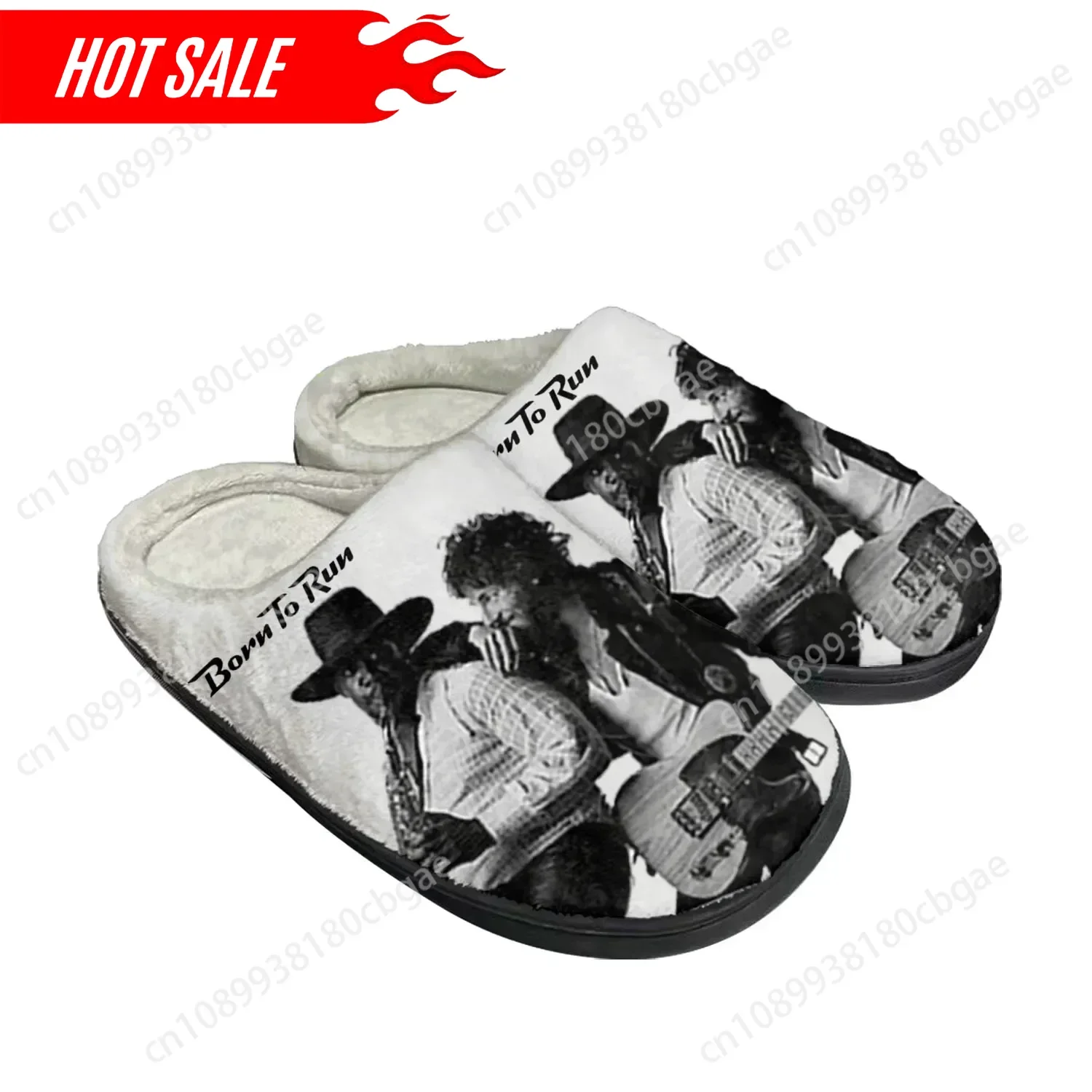 Hot Born To Run Home Cotton Custom Slippers Mens Womens Sandals Bruce Springsteen Plush Bedroom Keep Warm Shoes Thermal Slipper