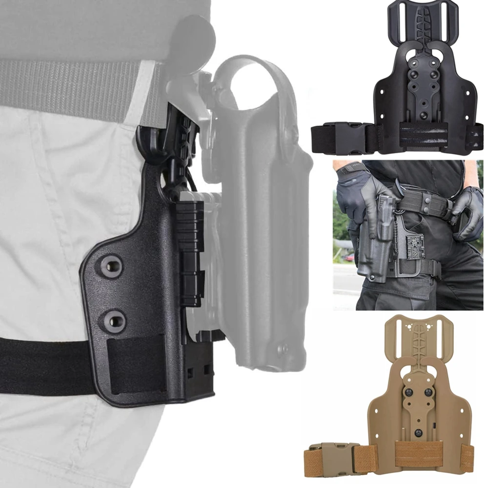 Tactical Drop Leg Platform Thigh Rig Panel Adapter for Holster, with Anti-slip Thigh Strap & Quick Release Buckle