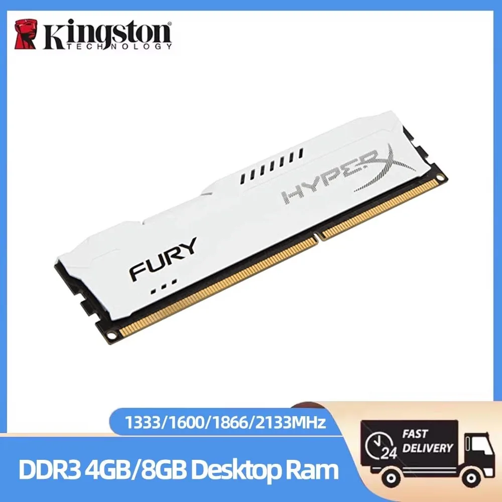 

HyperX Fury Memoria DDR3 RAM 8GB (2x4GB) Kit 16GB(2x8GB) Kit 1333 1600 1866 2133MHz DIMM 240Pin 1.5V PC3-12800 for Desktop