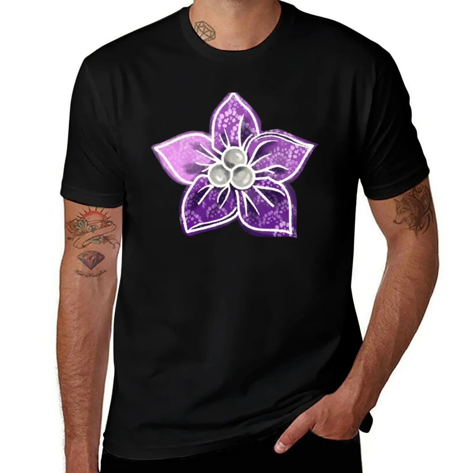

Kanzashi Blossom Purples ver 2 T-Shirt baggy shirts custom shirt Man t-shirt mens t shirts