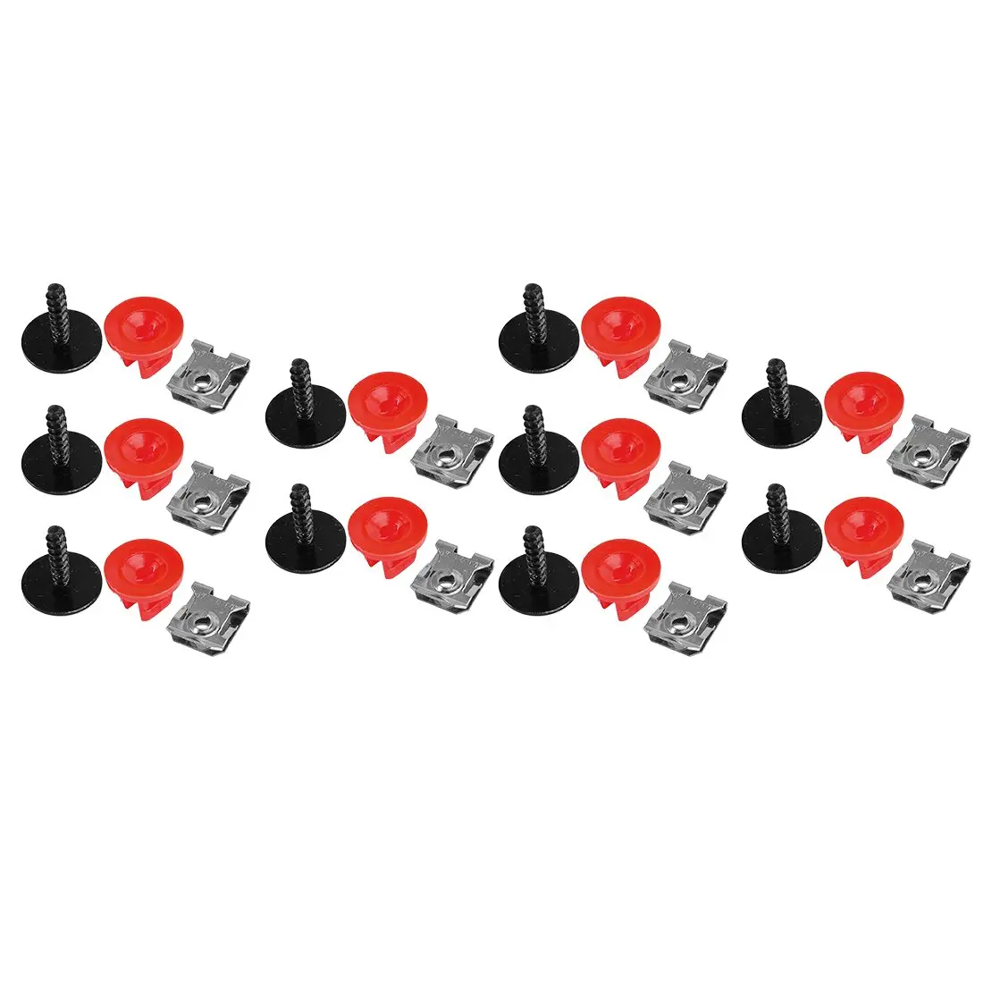 10Kits Under Engine Fender Liner Shield Deflector Screws Bolt Clip Clamp Gasket W702413-S450B Fit for Ford Focus Escape