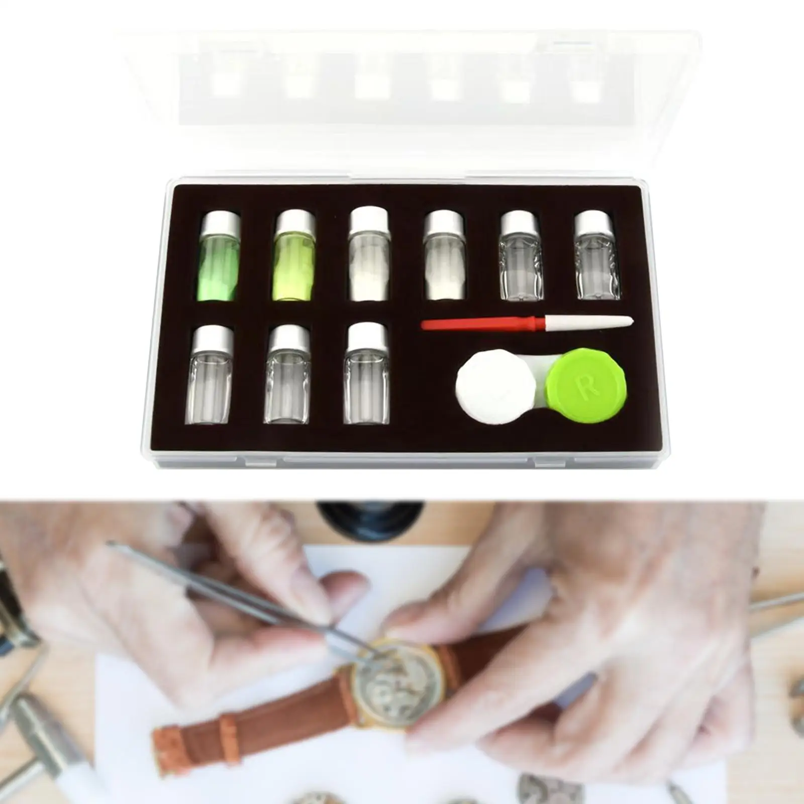 Juego de polvo luminoso para reloj, herramienta de reparación de repuesto profesional, 4 colores, juego de polvo fluorescente para Graffiti, hombres y mujeres