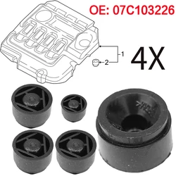 4 pçs capa do motor grommet amortecedor de borracha montagem parar junte arbusto para audi vw golf assento skoda a1 a3 a4 a5 a6 a7 a8 q3 q5