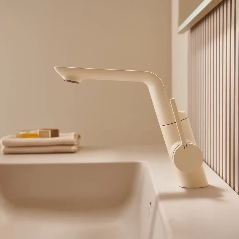 

360 degree rotation, basin faucet, bathroom washbasin, hot and cold, copper, bathroom dual outlet faucet