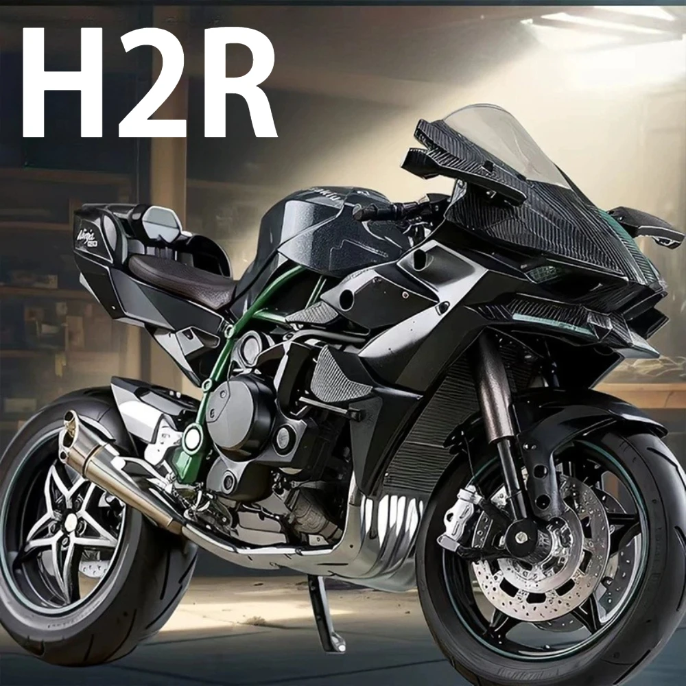 

1:12 Kawasaki H2R KX450, модель мотоцикла, игрушки, литой автомобиль, подвеска заднего колеса, переднее колесо, рулевые модели, коллекция подарков для детей