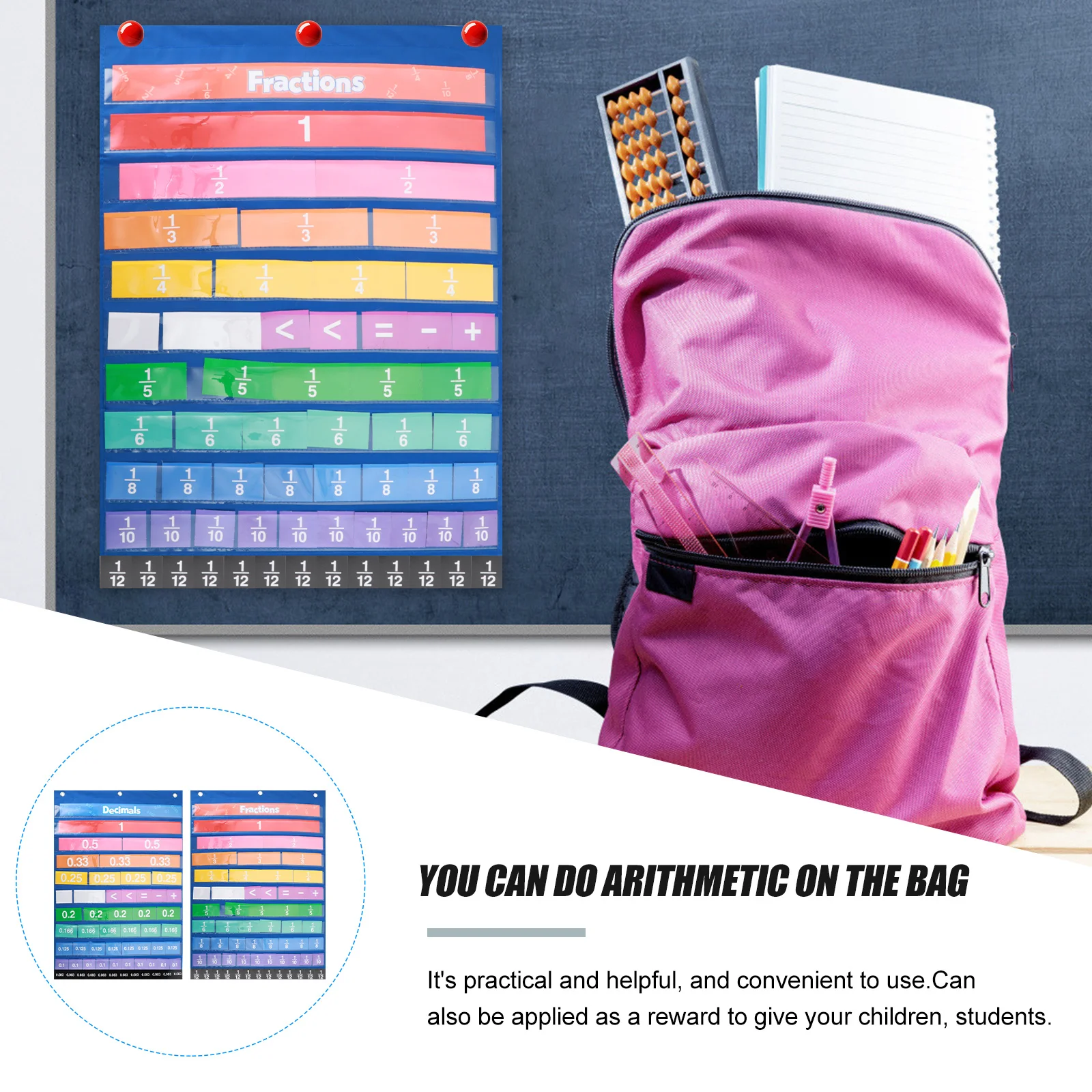 

1 set 1 Set Mathematics Equivalence Chart Numbers Card Fractional Learning Cards For Kids Teaching Aid Classroom Home Study